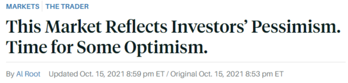 , Timing the Market, Satovsky Asset Management