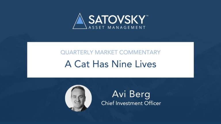 Cover image for A cat has nine lives Quarterly Commentary by Avi Berg