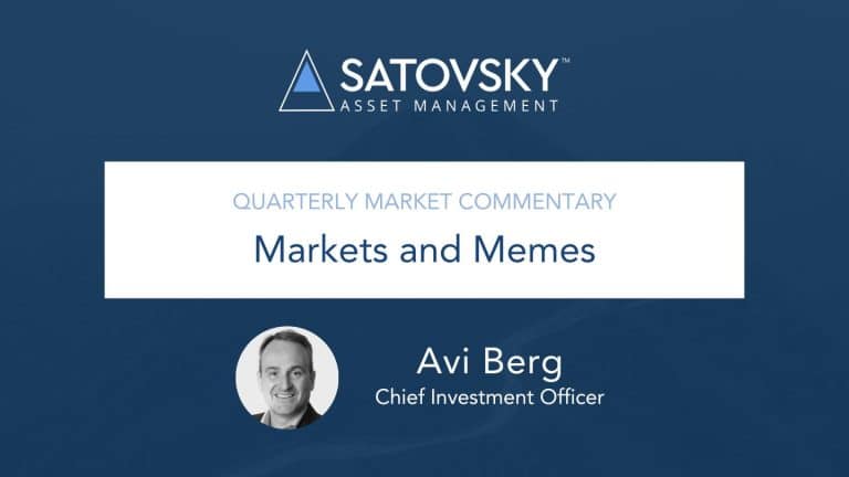 Video intro image Markets and Memes by Avi Berg