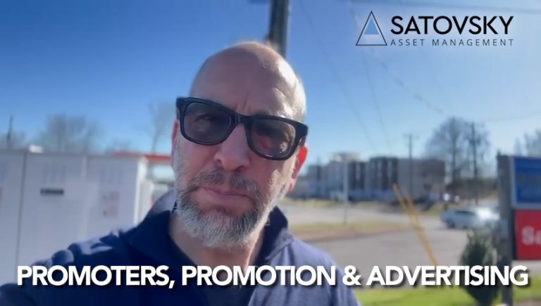 Intro image for video on Promoters, promotion and advertising by Jonathan Satovsky